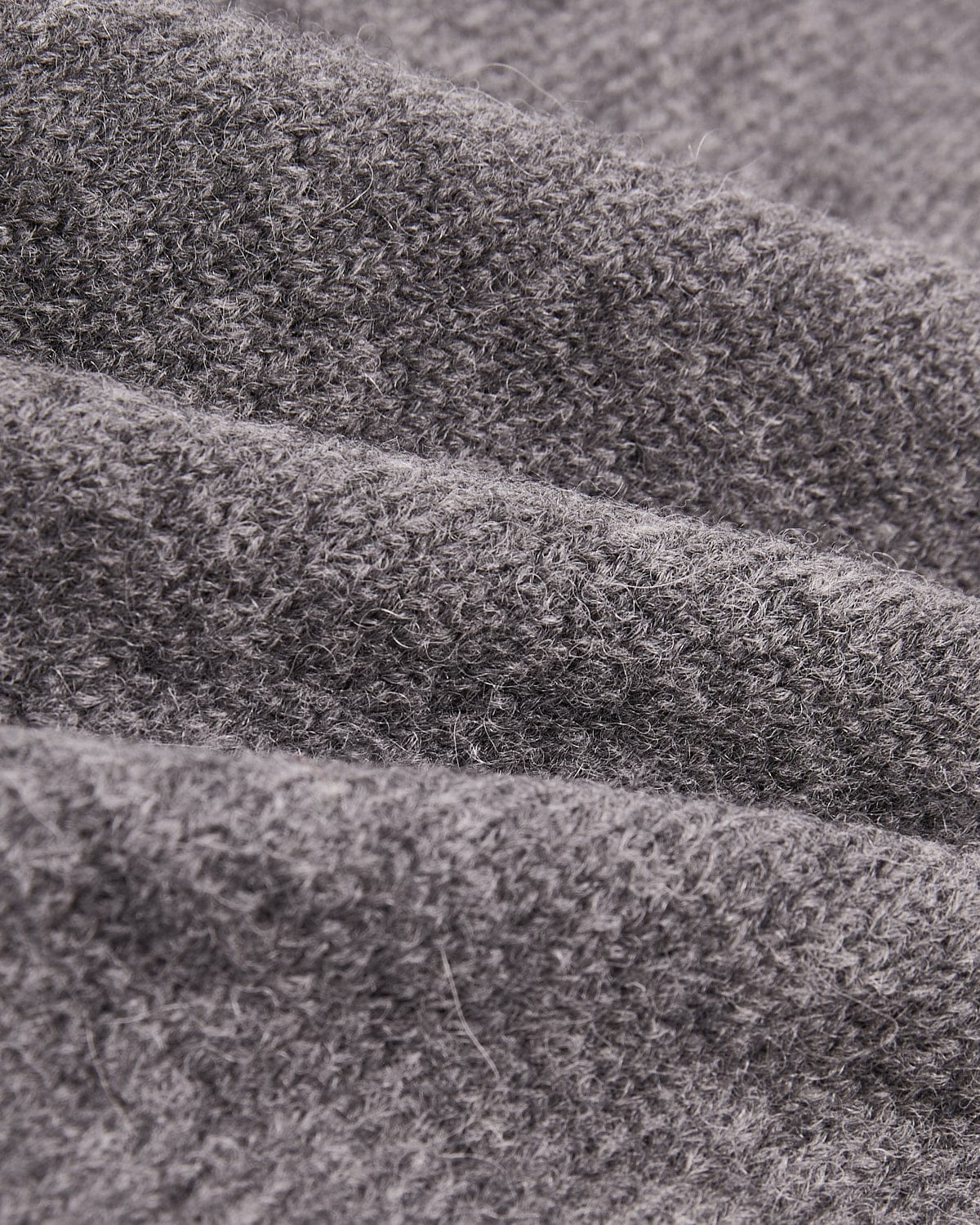 Brushed Alpaca Polo - Charcoal - Image 2