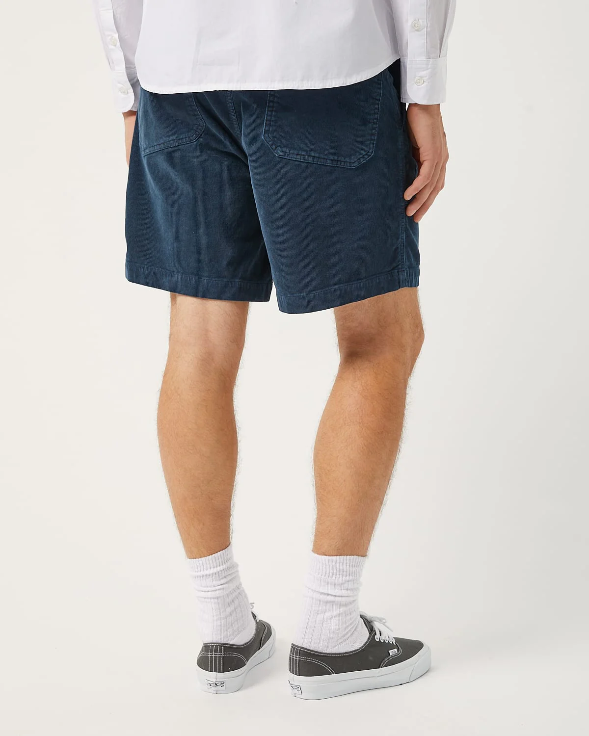 Cord Camp Shorts - Navy - Image 6