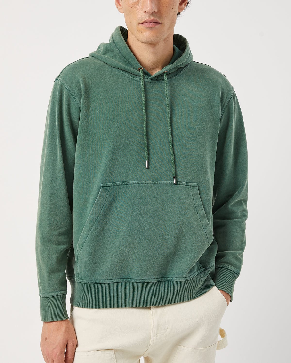 French Terry Hoodie - Washed Alpine - Image 2