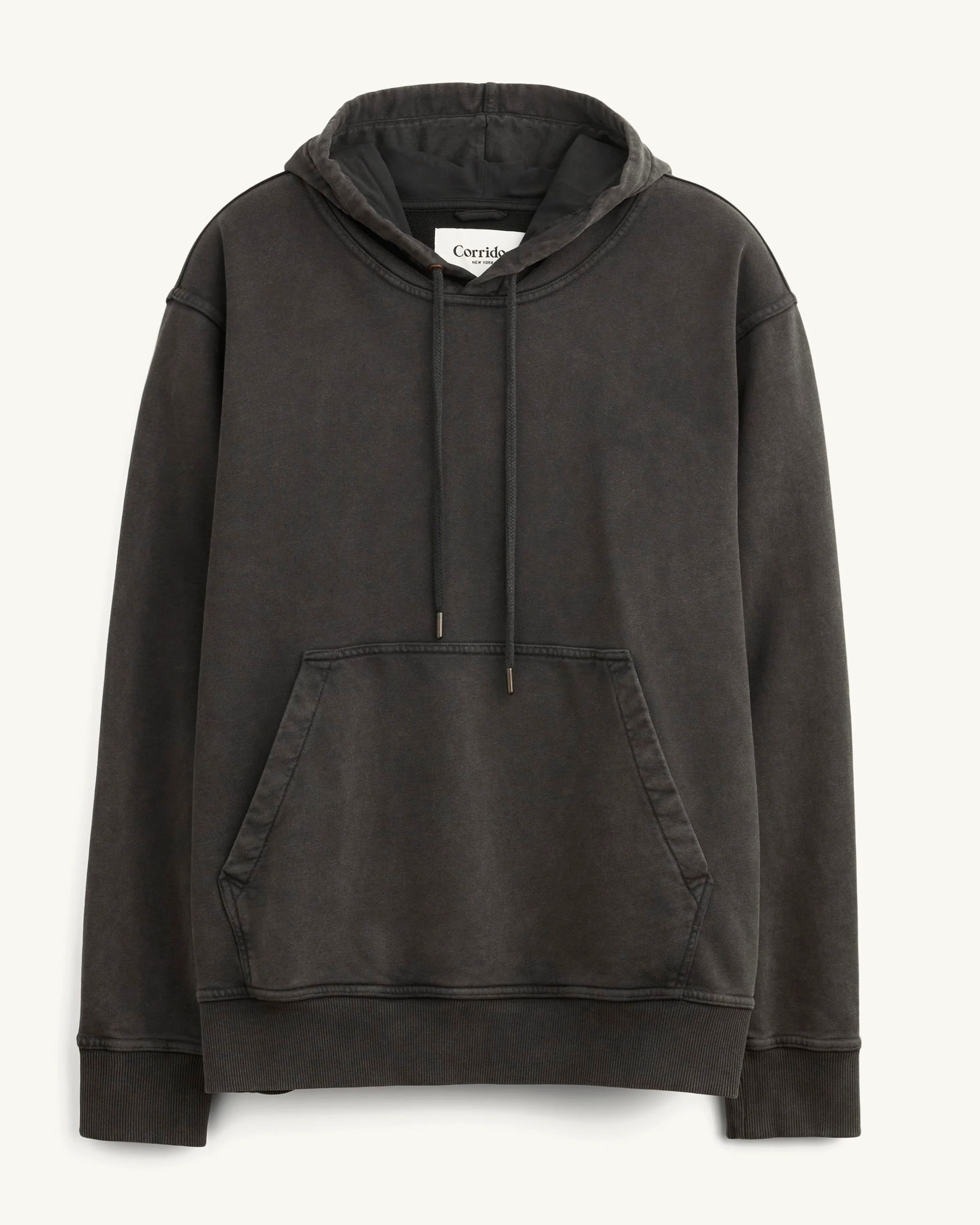 French Terry Hoodie - Black