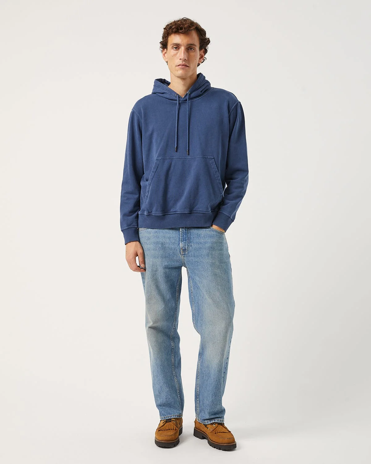 French Terry Hoodie - Navy - Image 2