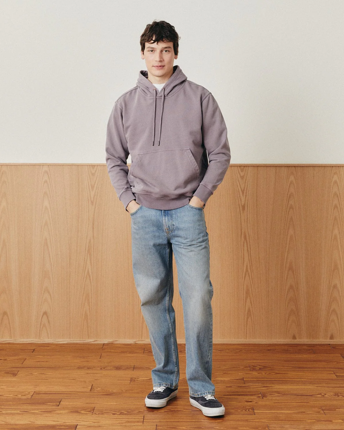 French Terry Hoodie - Purple - Image 2