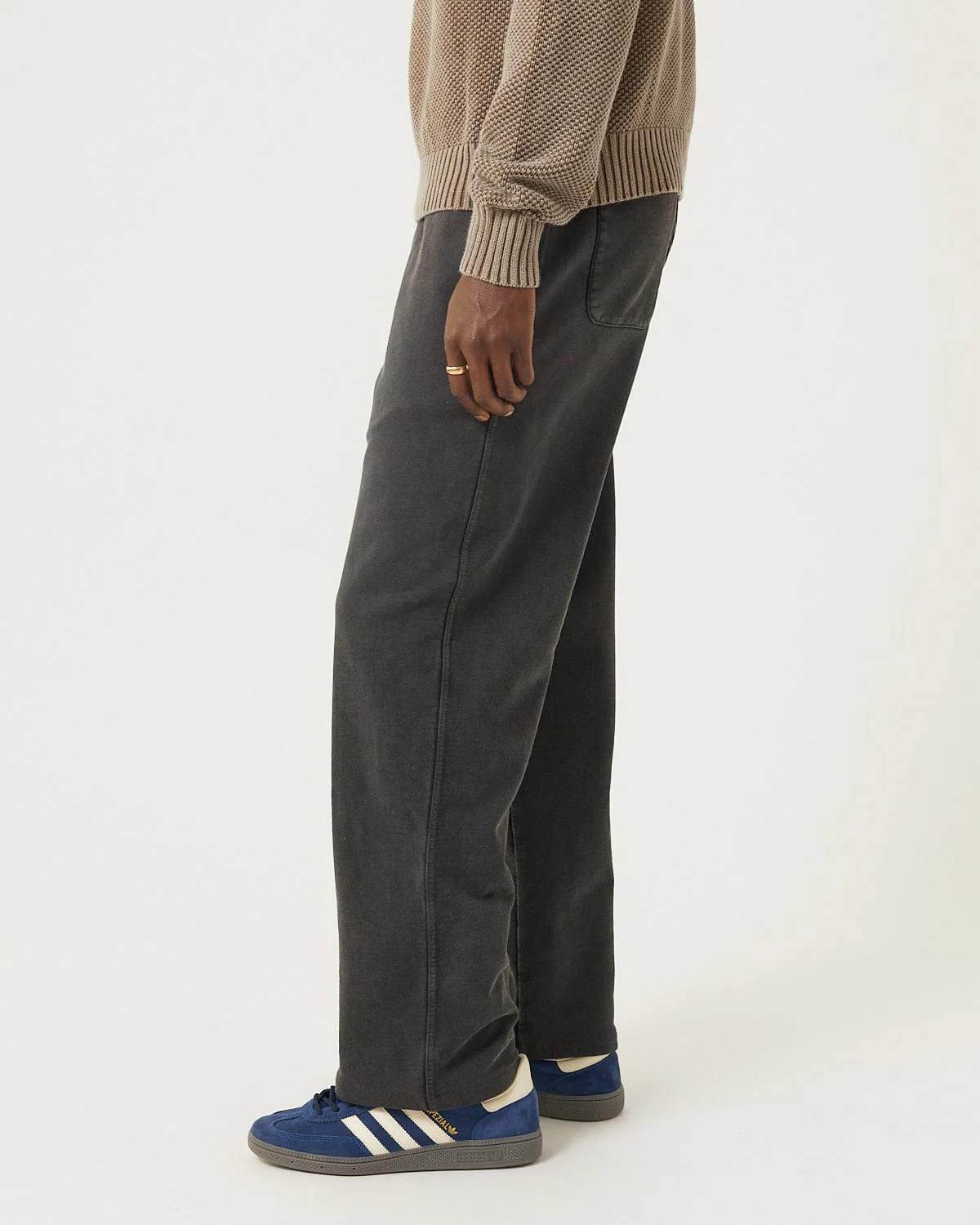 French Terry Sweatpant - Black - Image 2