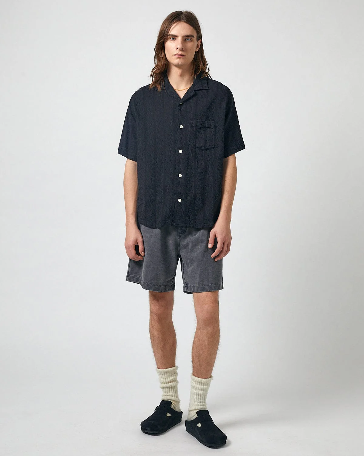 Garment Dyed Shorts - Black - Image 2