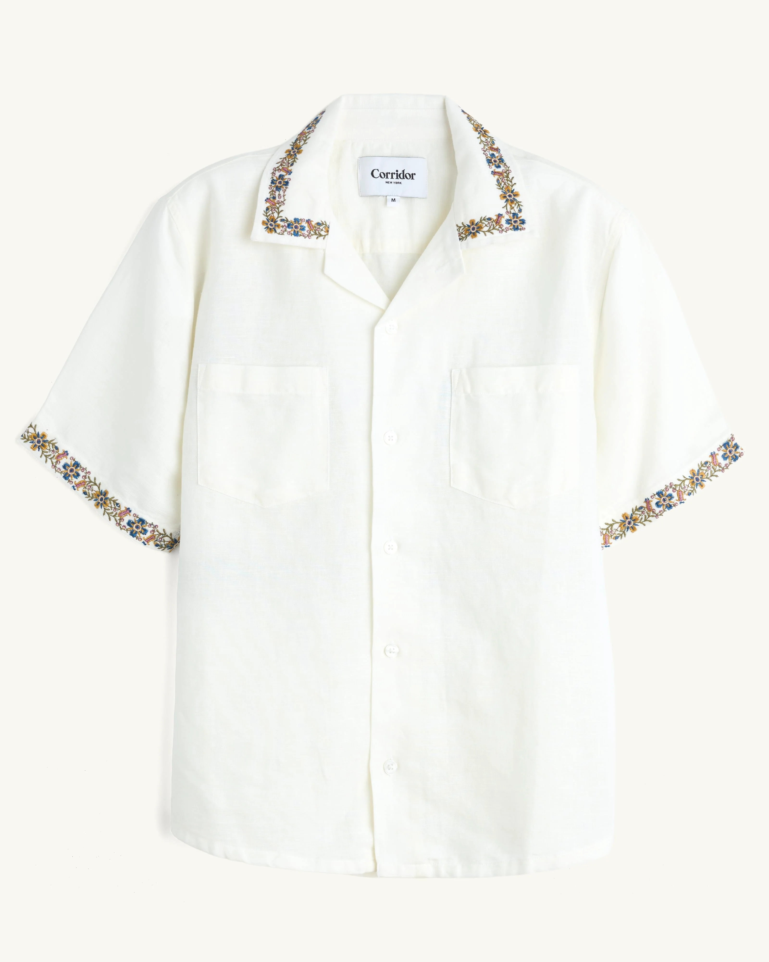 Harmony Embroidered SS - White