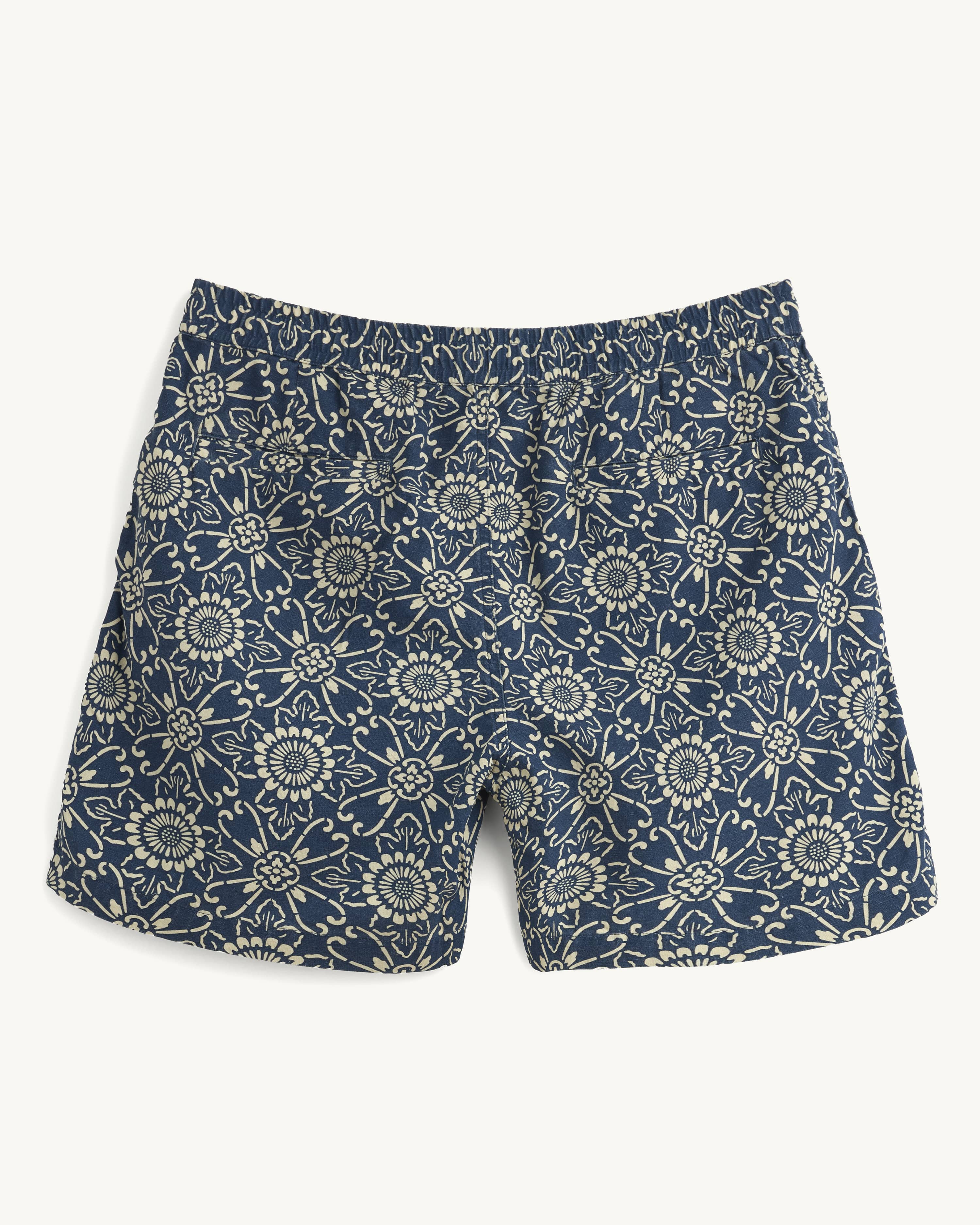 Indigo Sunflower Drawstring Short - Image 2