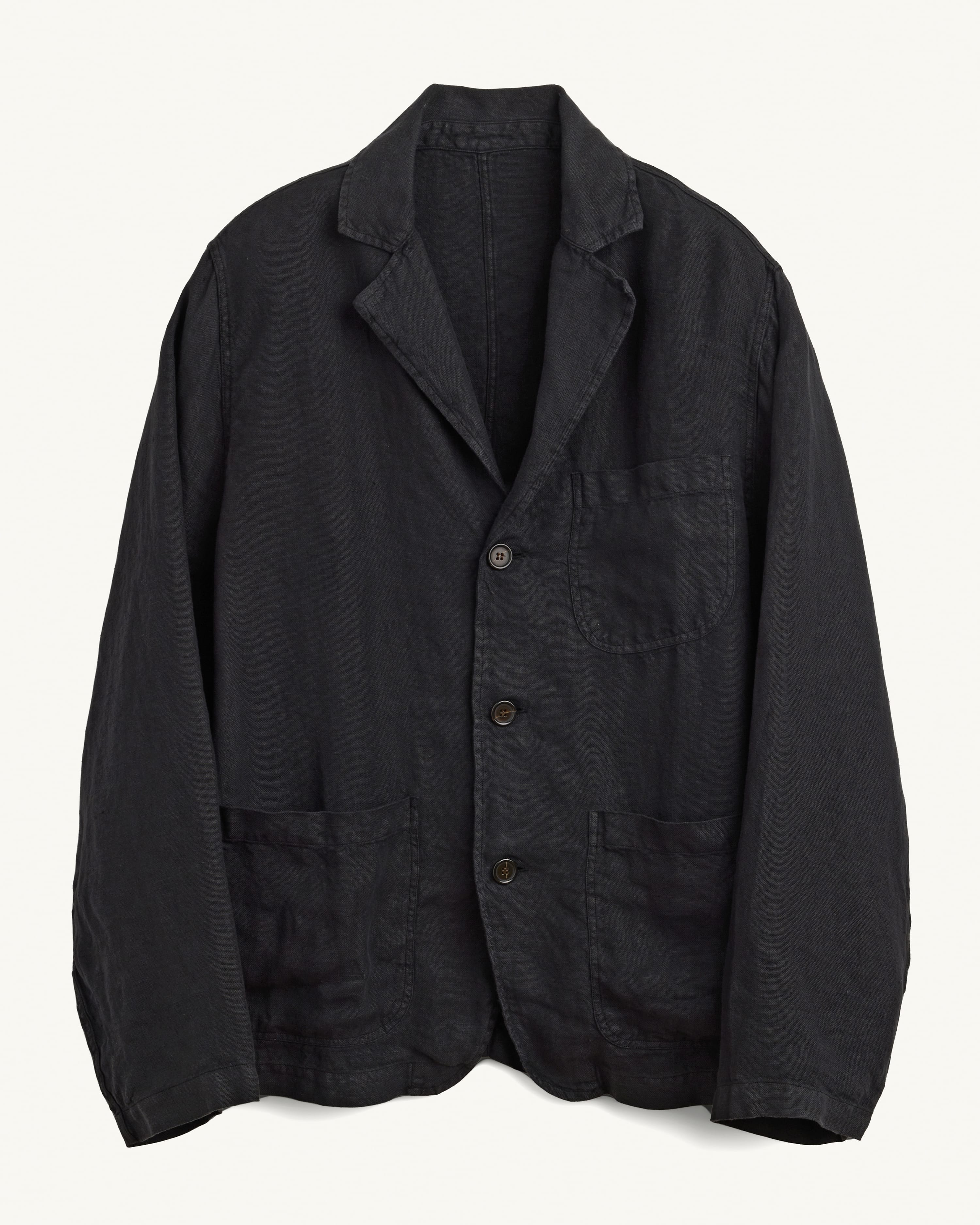 Linen Blazer - Black