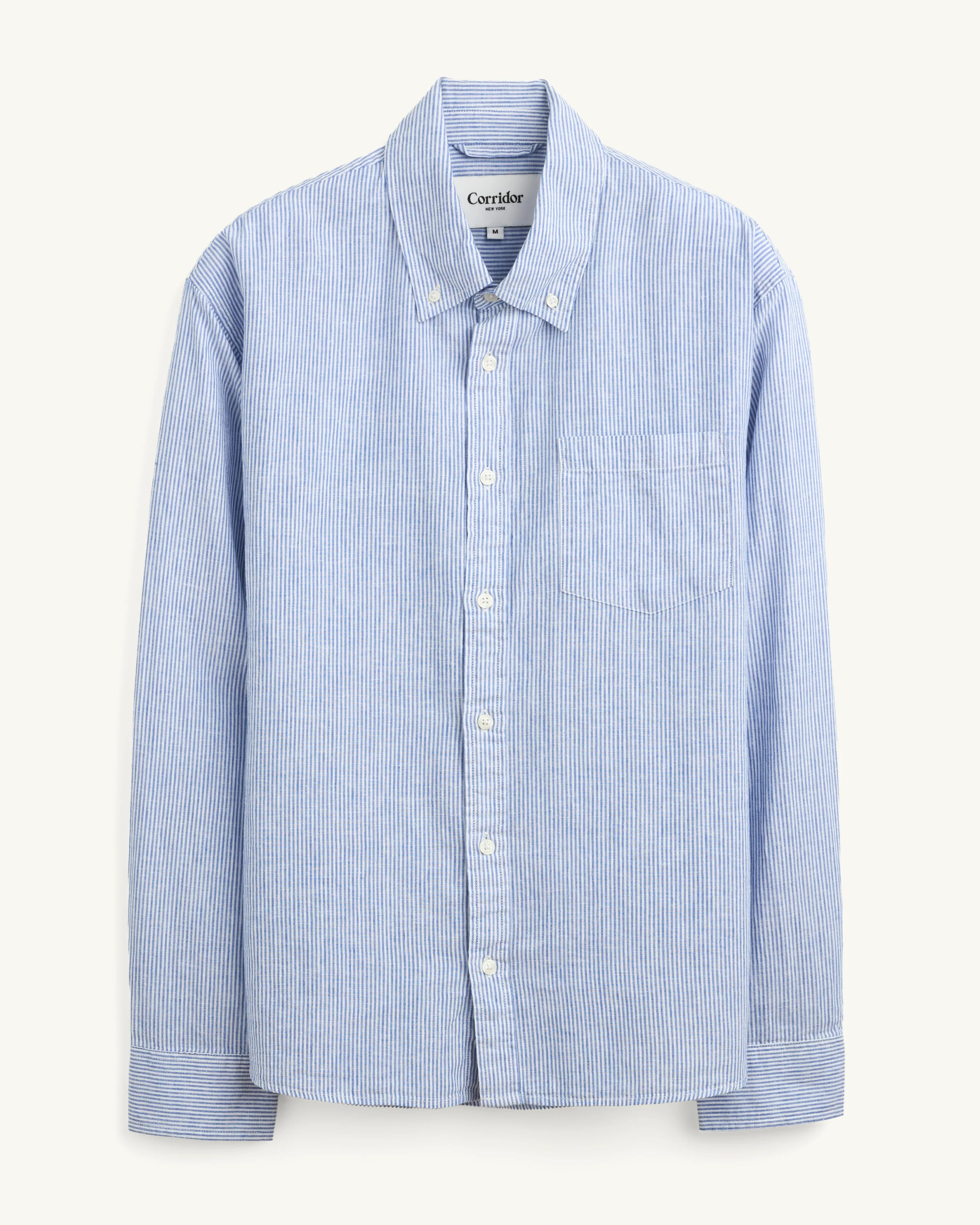 Linen Stripe LS - Blue