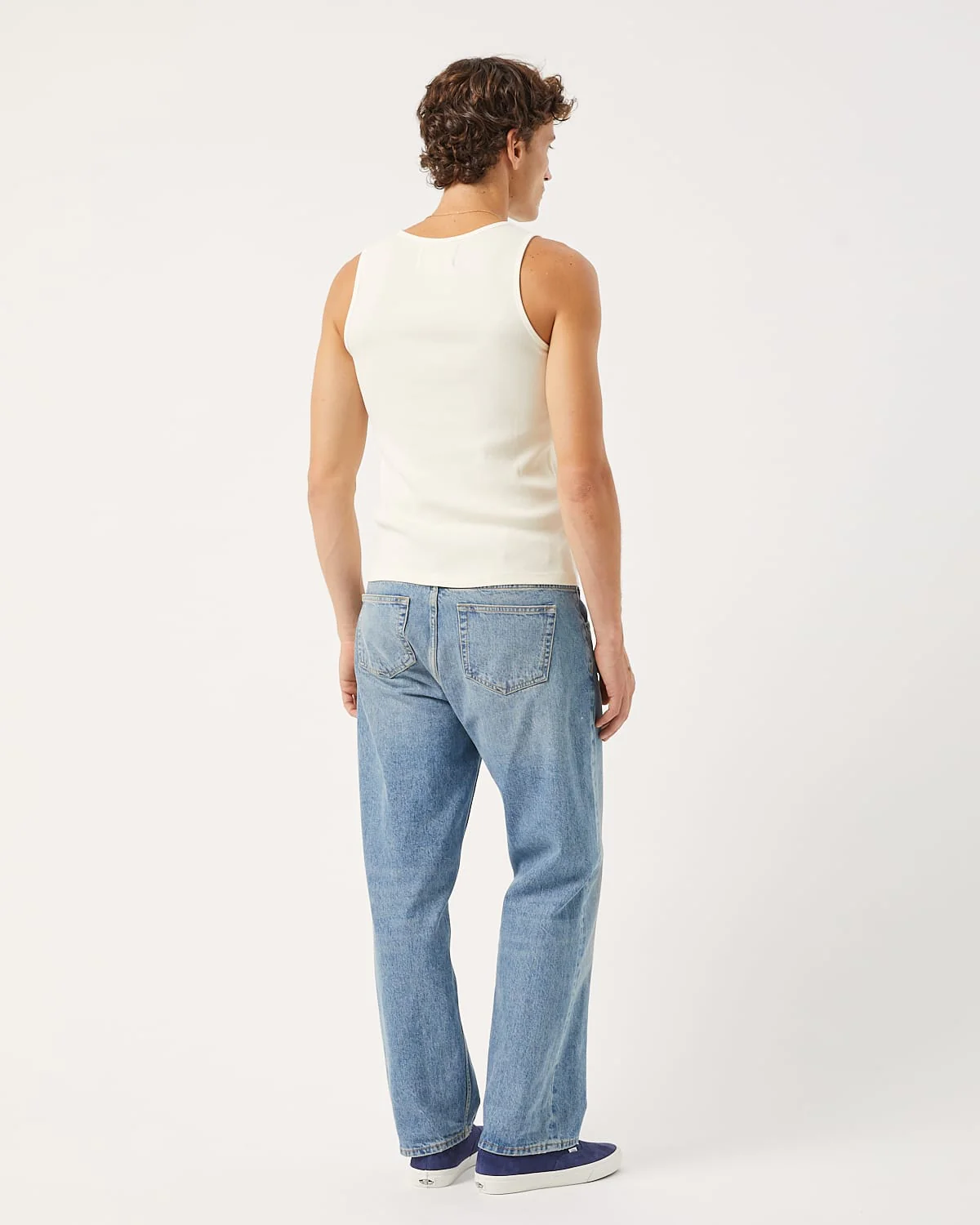 Ribbed Tank - White - Image 4