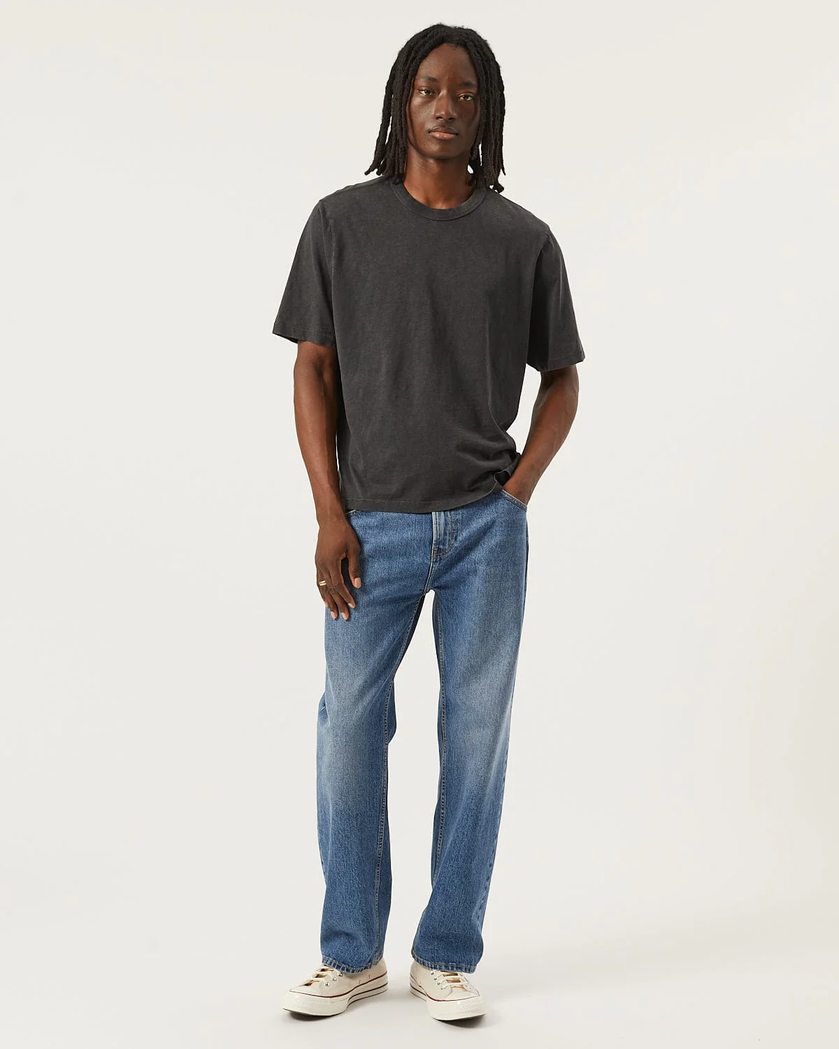 Slub Tee - Black - Image 2