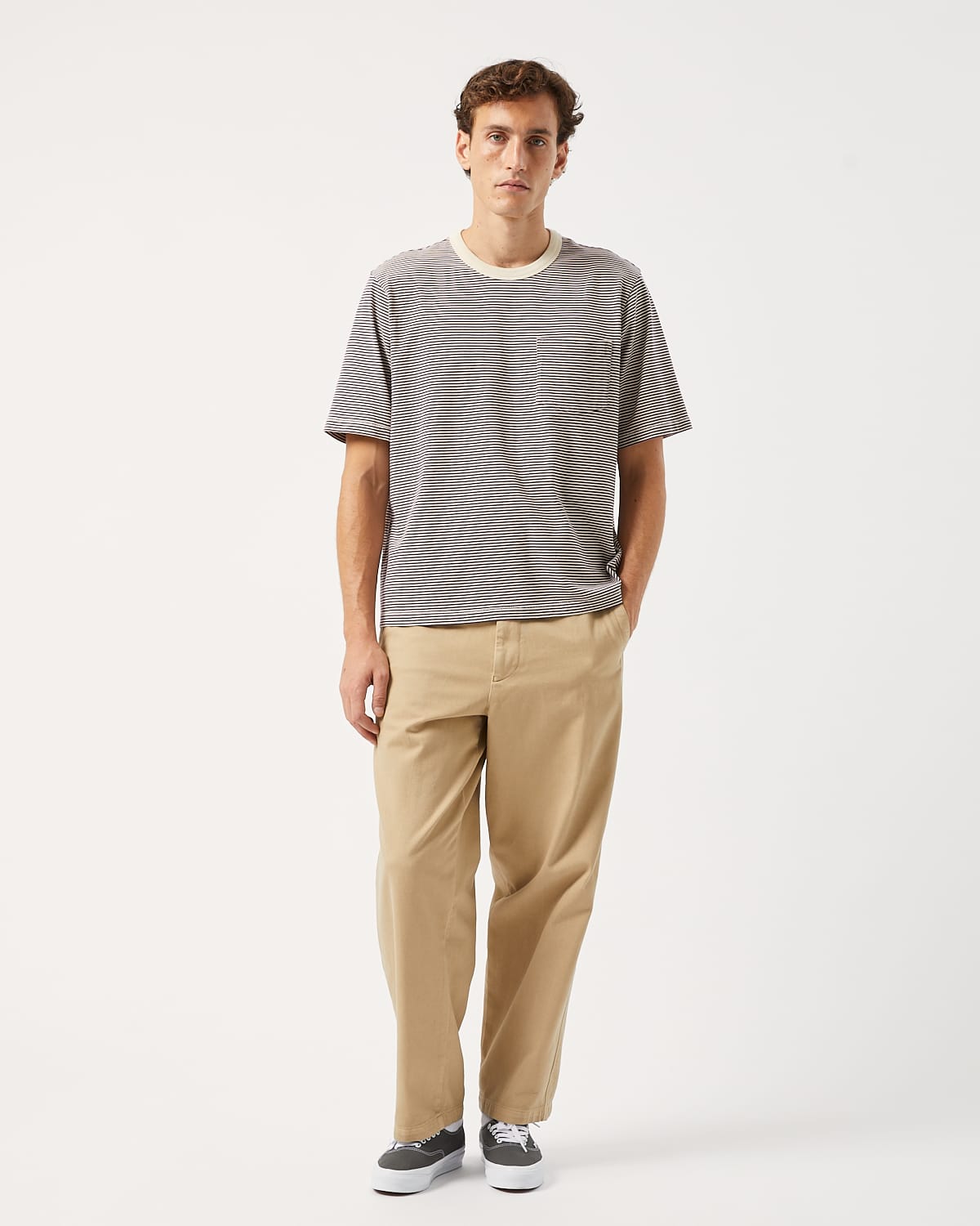 Stripe Tee - Plum - Image 2