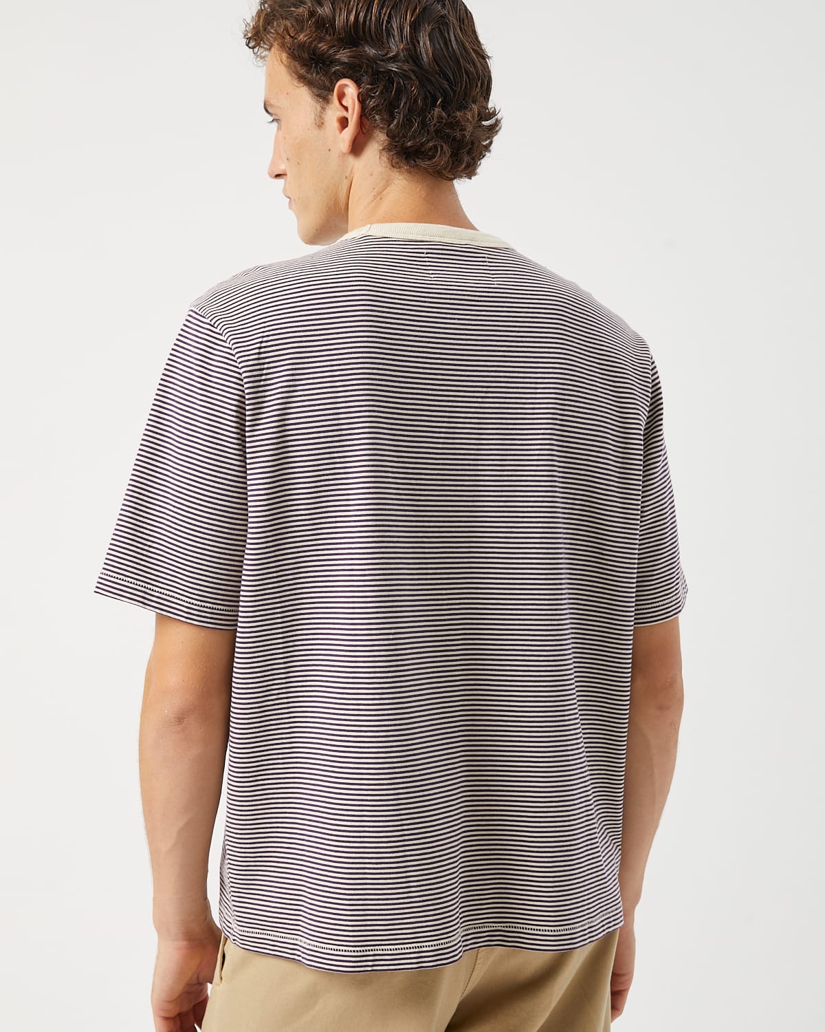Stripe Tee - Plum - Image 4