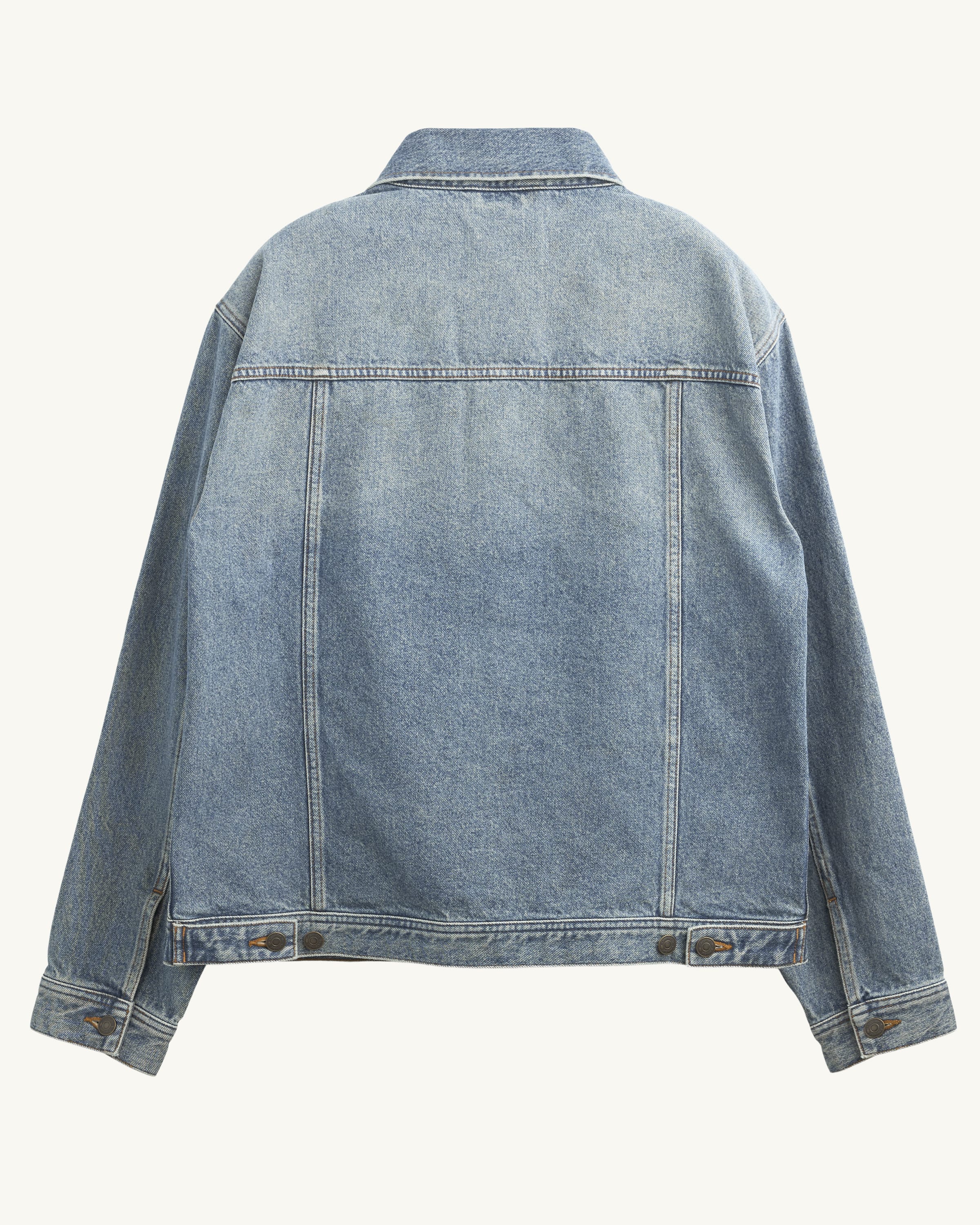 Washed Denim Trucker - Indigo - Image 2