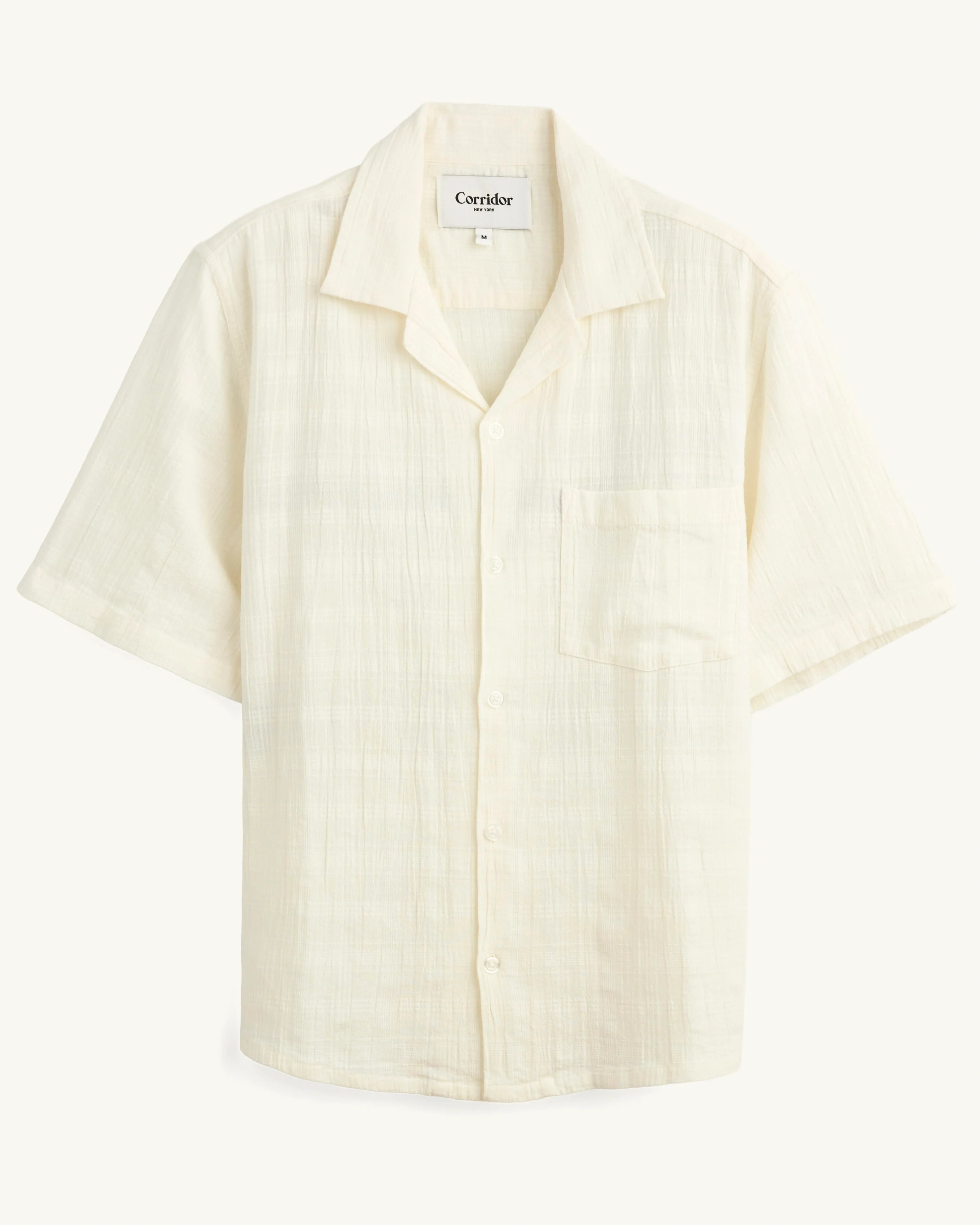 Washed Dobby SS - White