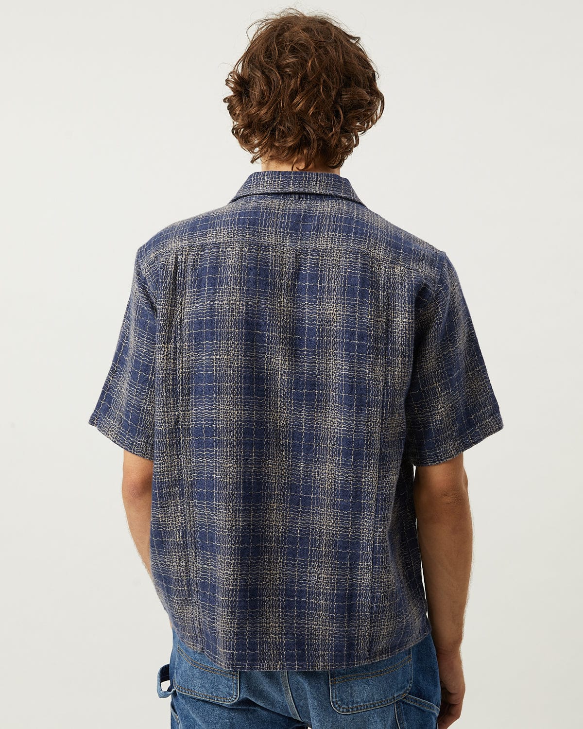 Wavy Linen SS - Navy - Image 4